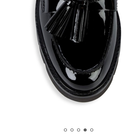 Stuart Weitzman Adrina Black Patent Leather Loafers 9.5 B - Picture 2 of 12